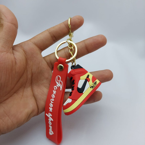 Jordan Shoe Design Good Quality Rubber Keyring At Wholesale & Retail Price